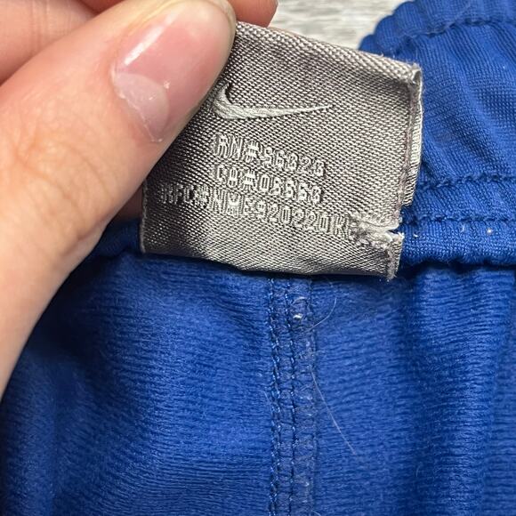 Vintage Y2K Nike Trackpants Royal Blue Side Stripe Baggy Mens XL Mini Swoosh - Picture 5 of 13